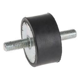 1 Bag of 4 - RS PRO M8 Anti Vibration Mount, Male to Male Bobbin with 80.26kg Compression Load