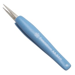 1 pcs : AA-SAH - STAINLESS STEEL TWEEZERS / FOAM
