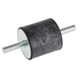 1 Bag of 4 - RS PRO M6 Anti Vibration Mount, Male to Male Bobbin with 49.6kg Compression Load