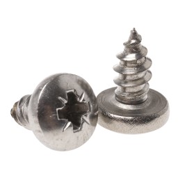 1 Bag of 100 - RS PRO Plain Stainless Steel Pan Head Self Tapping Screw, N°10 x 3/8in Long 9.5mm Long