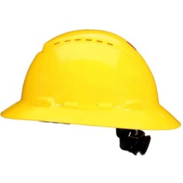 1 pcs : H-802SFV-UV - HARD HAT 4PT FULL BRIM VNT YELLW