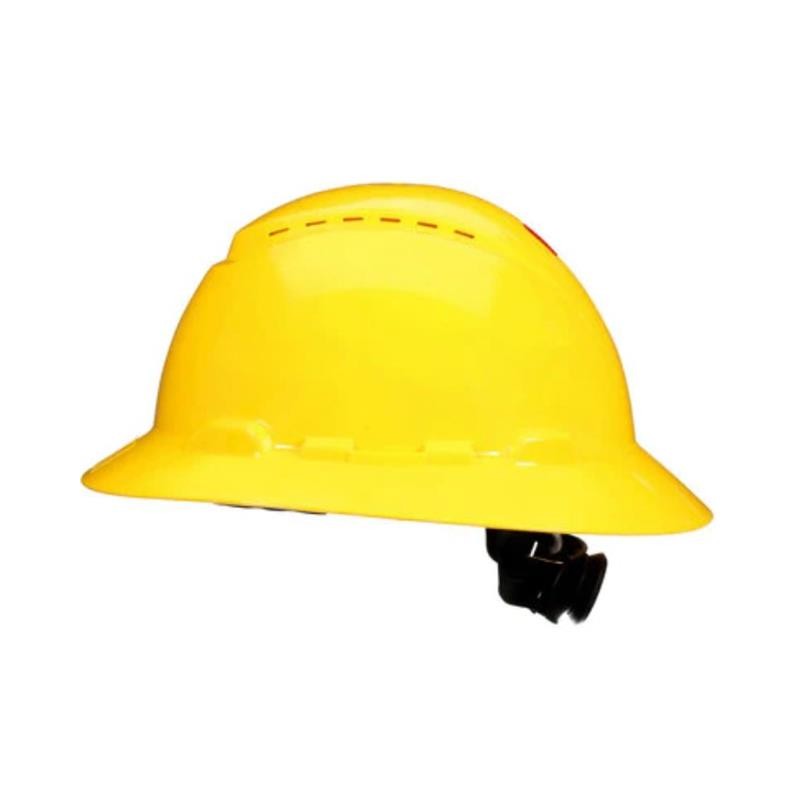 1 pcs : H-802SFV-UV - HARD HAT 4PT FULL BRIM VNT YELLW