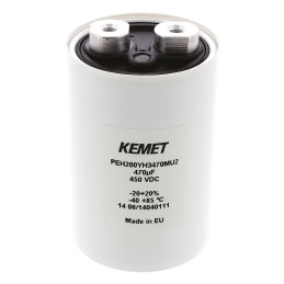 24 pcs - KEMET 470μF Aluminium Electrolytic Capacitor 450V dc, Screw Terminal - PEH200YH3470MU2