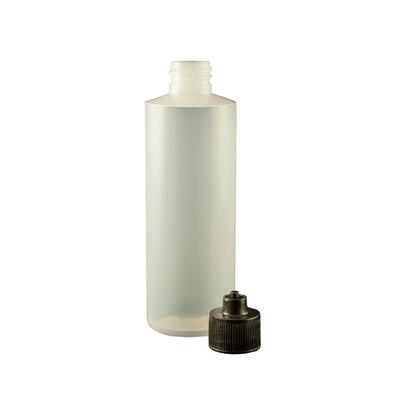 1 pcs : JG4.0BC - 4OZ BOTTLE LDPE CYLINDER W/ BLAC