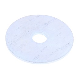 1 Bag of 100 - Bright Zinc Plated Steel Mudguard Washers, M10