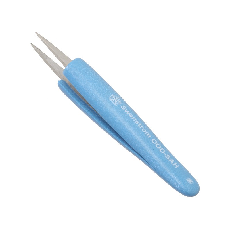 1 pcs : OOD-SAH - STAINLESS STEEL TWEEZERS / FOAM