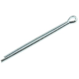 1 Bag of 100 - RS PRO 44.5mm Bright Zinc Plated Steel Split Pin, 3.2mm Diameter