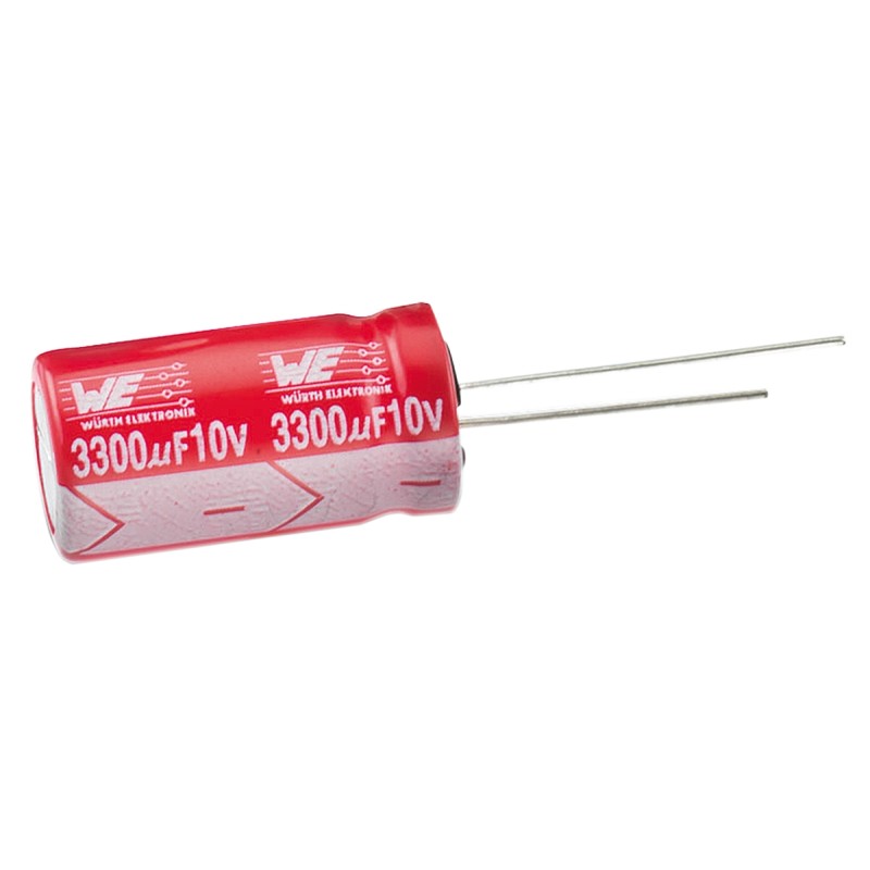 25 pcs - Wurth Elektronik 470nF Aluminium Electrolytic Capacitor 100V dc, Radial, Through Hole - 860130873001