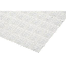 1 Bag of 49 - RS PRO Square PUR Self Adhesive Feet, 20.6mm diameter x 7.6mm height