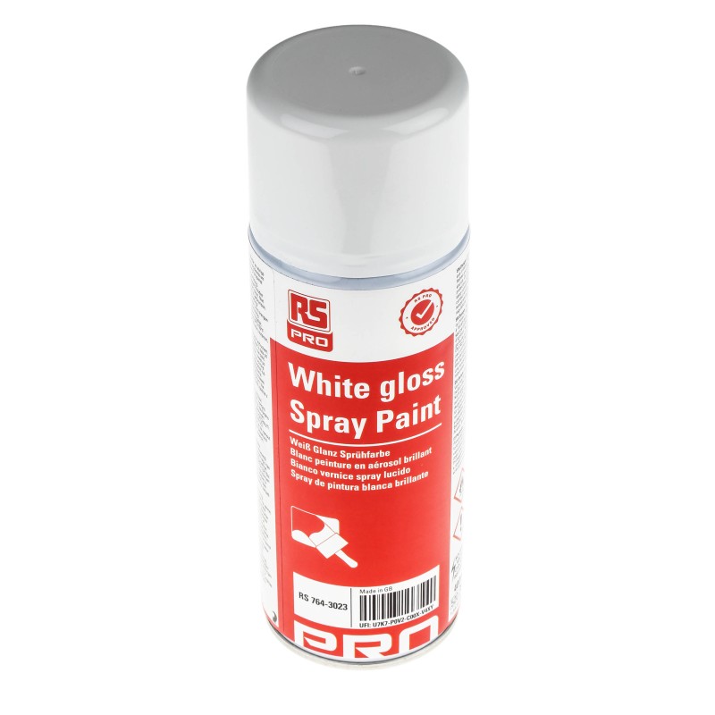 1 pcs - RS PRO 400ml White Gloss Spray Paint