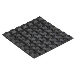 1 Bag of 49 - RS PRO Square PUR Self Adhesive Feet, 20.6mm diameter x 7.6mm height