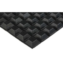 1 Bag of 49 - RS PRO Square PUR Self Adhesive Feet, 20.6mm diameter x 7.6mm height