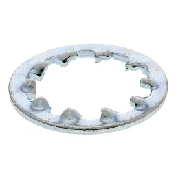 1 Bag of 100 - Bright Zinc Plated Steel Internal Tooth Shakeproof Washer, M12