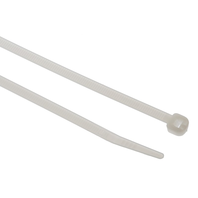 100 pcs - Legrand Cable Tie, 180mm x 3.5 mm, Natural Nylon, Pk-100