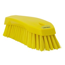 1 pcs - Vikan Hard Bristle Yellow Scrubbing Brush, 36mm bristle length, Polyester bristle material