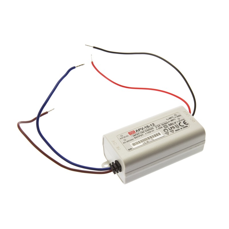 1 pcs - MEAN WELL LED Driver, 12V Output, 15W Output, 1.25A Output, Constant Voltage