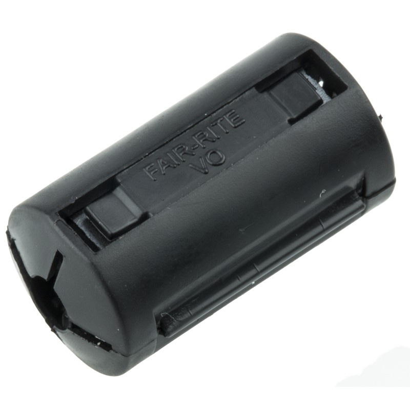 1 pcs - Fair-Rite Openable Ferrite Sleeve, 12.8 x 5.6 x 25mm, For EMI Suppression, Apertures: 1, Diameter 5.1mm