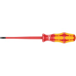 1 pcs - Wera Slotted Insulated Screwdriver, 5.5 mm Tip, 125 mm Blade, VDE/1000V, 223 mm Overall