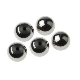 1 Bag of 5 - RS PRO Silver Ball Clamping Knob, M4, Threaded Hole