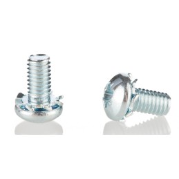 1 Bag of 100 - RS PRO M3 x 6 mmmm Zinc Plated Steel Pan Head Sems Screw, External Tooth Washer