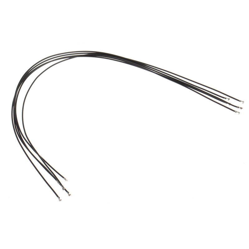 5 pcs - RS PRO Female DF13 to Female DF13 Crimped Wire, 300mm, 0.14mm², Black