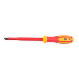 1 pcs - RS PRO Pozidriv Insulated Screwdriver, PZ3 Tip, 150 mm Blade, VDE/1000V, 260 mm Overall