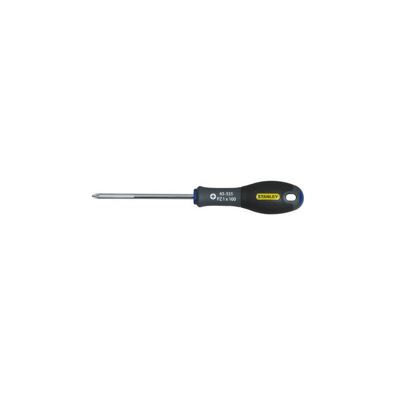 1 pcs - Stanley Pozidriv Screwdriver, PZ1 Tip, 100 mm Blade