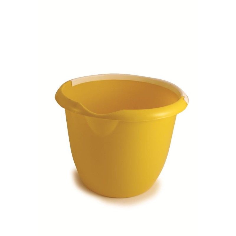 1 pcs - 10L Plastic Yellow Bucket With Handle