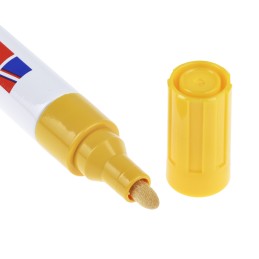 1 pcs - Edding Yellow 2 - 4mm Medium Tip Paint Marker Pen for use with Glass, Metal, Plastic, Wood