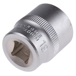 1 pcs - RS PRO 3/8 in Drive 19mm Standard Socket, 12 point