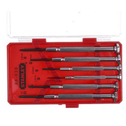 1 pcs - Stanley Pozidriv, Slotted Precision Screwdriver Set, 6-Piece