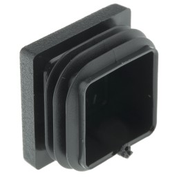 1 Bag of 5 - Rose+Krieger Black Square Tube Plug, 30mm 30 mm Strut Profile