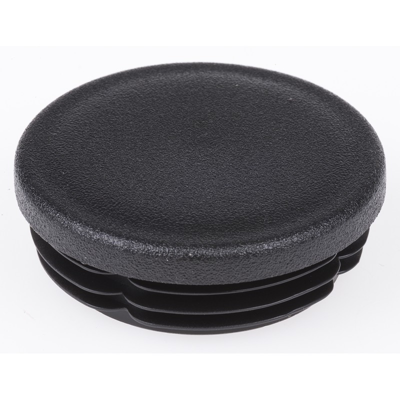 1 Bag of 5 - Rose+Krieger Black Round Tube Plug, 50 mm Strut Profile