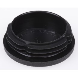 1 Bag of 5 - Rose+Krieger Black Round Tube Plug, 50 mm Strut Profile