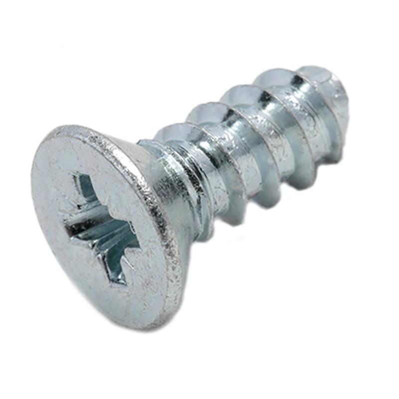 1 Bag of 100 - RS PRO Bright Zinc Plated, Clear Passivated Steel Countersunk Head Thread Forming Screw, N°10 x 1/2in Long