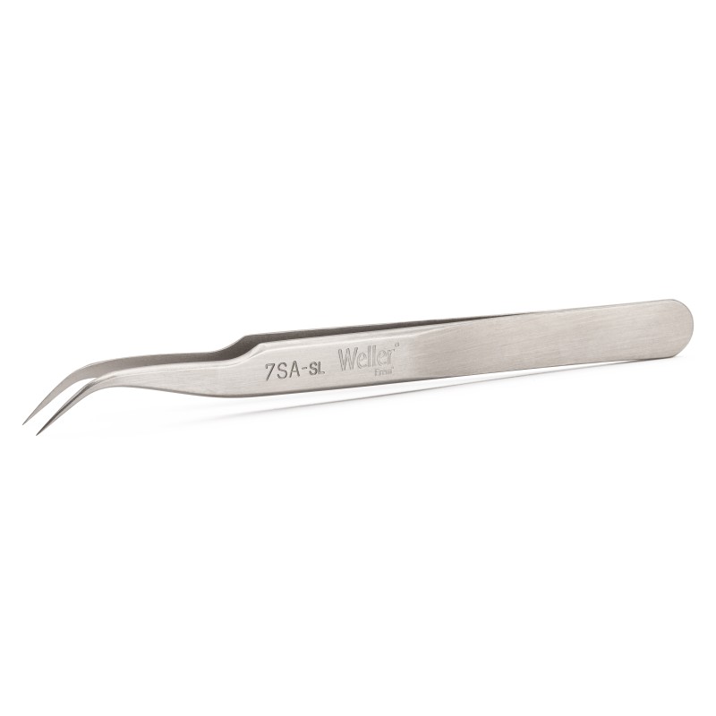 1 pcs - Weller Erem 120 mm, Stainless Steel, Pointed, Relieved, Tweezers