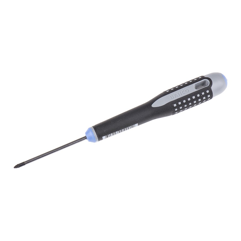 1 pcs - Bahco Pozidriv Screwdriver, PZ0 Tip, 60 mm Blade, 182 mm Overall