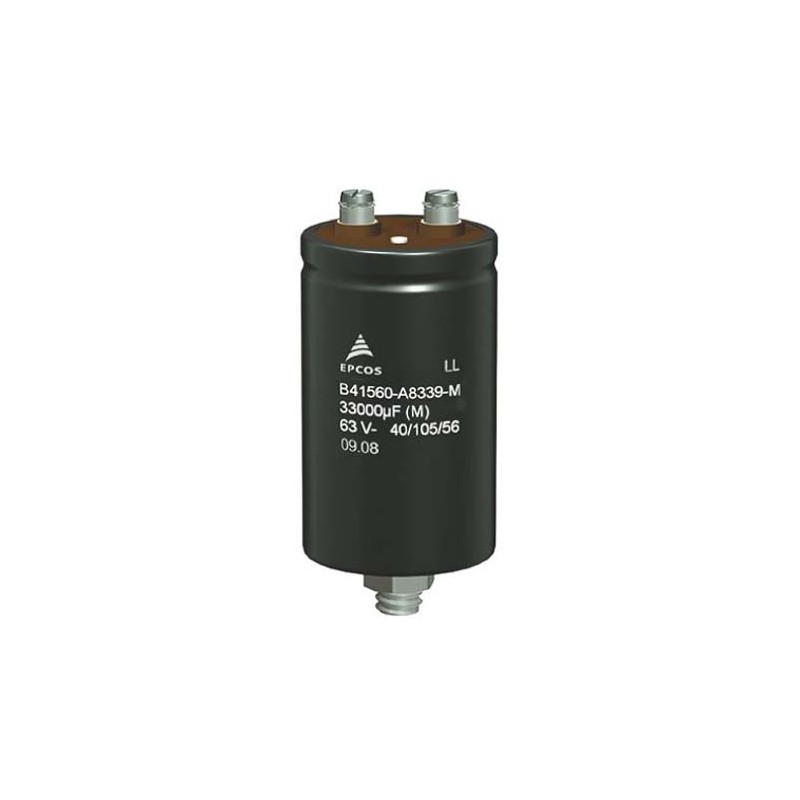 36 pcs - EPCOS 0.1F Aluminium Electrolytic Capacitor 25V dc, Screw Terminal - B41560A5100M000