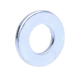 1 Bag of 100 - Bright Zinc Plated Steel Plain Washers, M8, DIN 125A