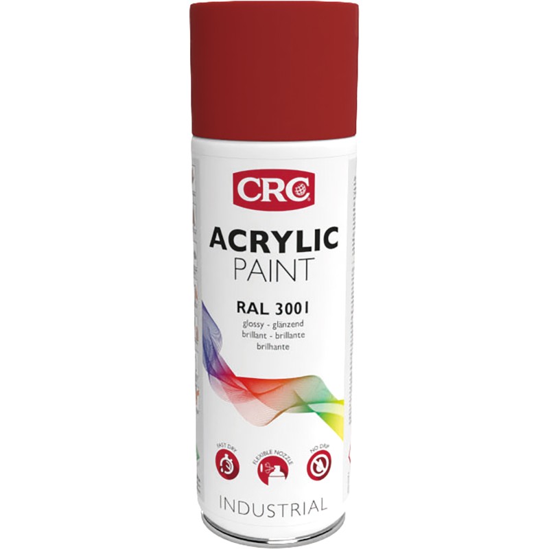 1 pcs - CRC 400ml RAL 3001 Red Gloss Spray Paint