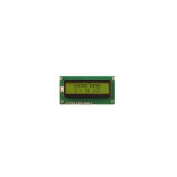 1 pcs - Midas MC21605A6W-SPTLY3.3-V2 LCD LCD Display, 2 Rows by 16 Characters