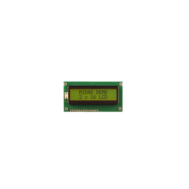 1 pcs - Midas MC21605A6W-SPTLY3.3-V2 LCD LCD Display, 2 Rows by 16 Characters