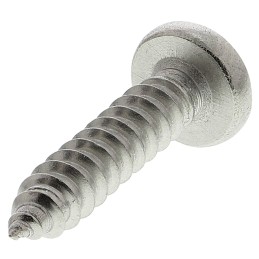 1 Bag of 100 - RS PRO Plain Stainless Steel Pan Head Self Tapping Screw, N°8 x 3/4in Long 19mm Long