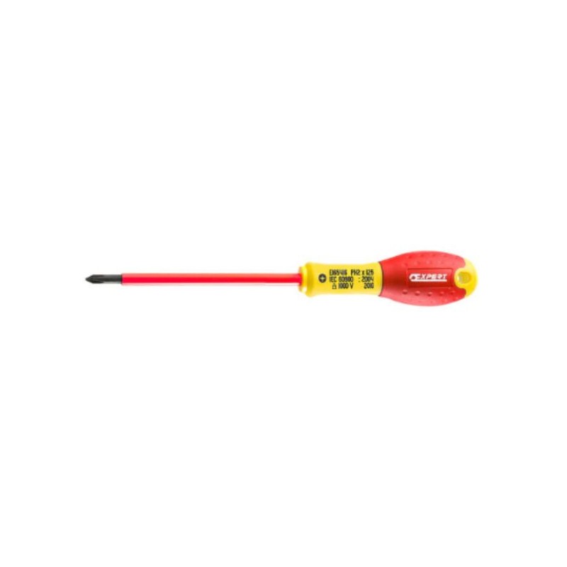 1 pcs - Expert by Facom Phillips Insulated Screwdriver, PH2 mm Tip, VDE/1000V