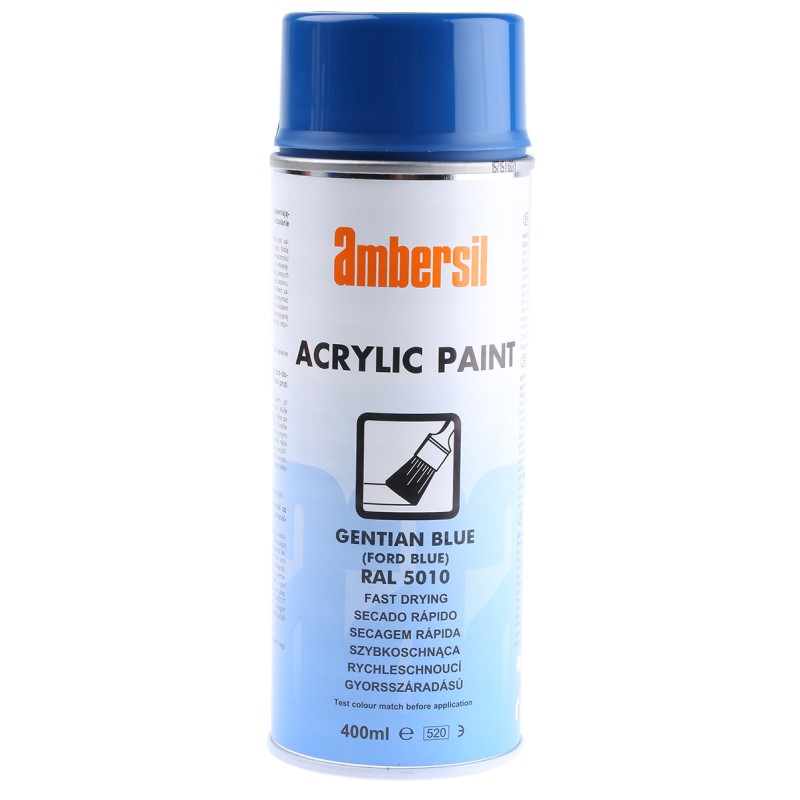 1 pcs - Ambersil 400ml Blue Gloss Spray Paint