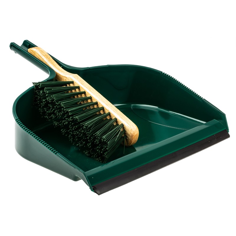 1 pcs - RS PRO Green Dustpan & Brush for Hygiene with brush included