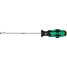 1 pcs - Wera Slotted Screwdriver, 8 mm Tip, 175 mm Blade, 287 mm Overall