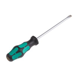 1 pcs - Wera Slotted Screwdriver, 8 mm Tip, 175 mm Blade, 287 mm Overall