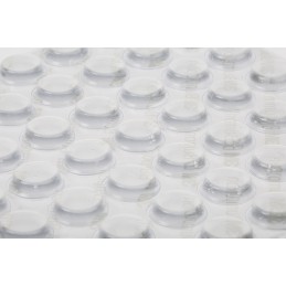 1 Bag of 56 - 3M Cylindrical PUR Self Adhesive Feet, 12.7mm diameter 12.7mm width x 3.5mm length x 3.5mm height