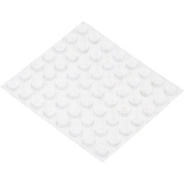1 Bag of 56 - 3M Cylindrical PUR Self Adhesive Feet, 12.7mm diameter 12.7mm width x 3.5mm length x 3.5mm height